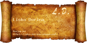 Lisko Dorina névjegykártya