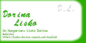 dorina lisko business card